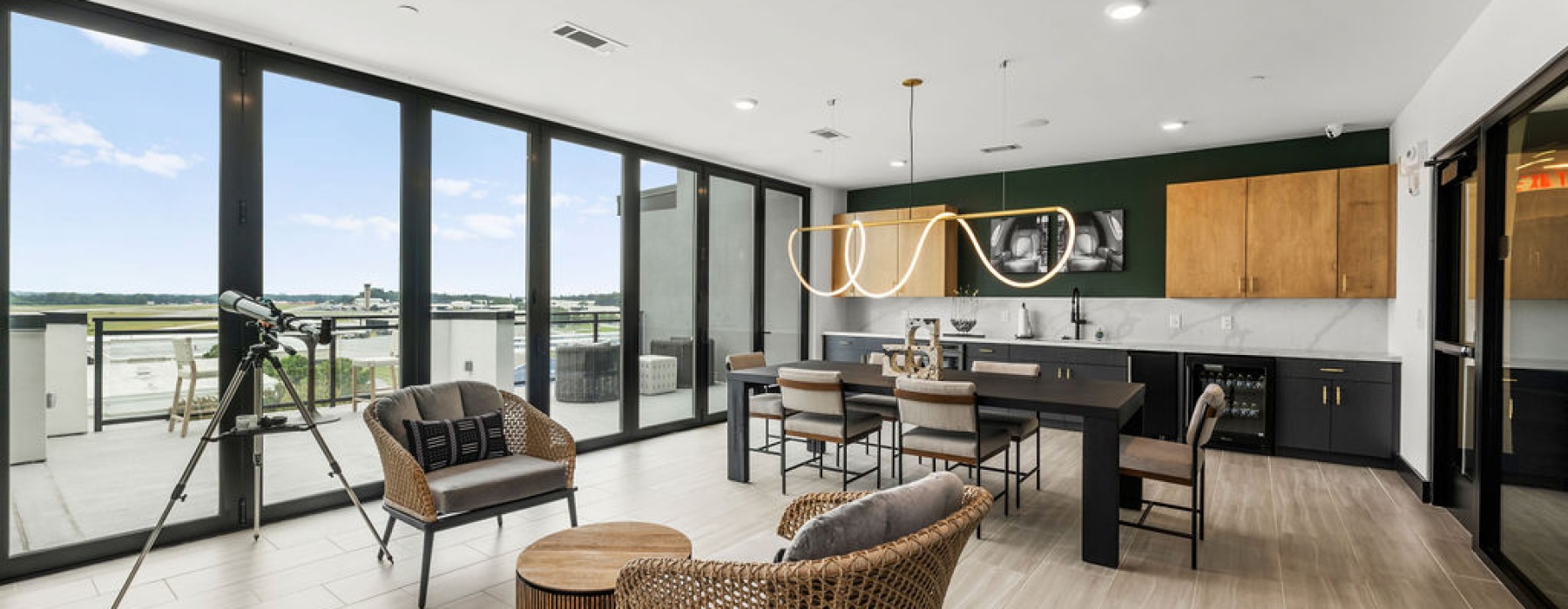 Sky lounge at The Hawkins apartments in Chamblee, GA