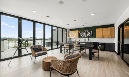 Sky lounge at The Hawkins apartments in Chamblee, GA