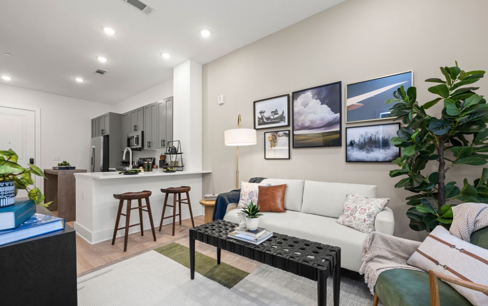 The Hawkins apartments in Chamblee living room