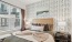 Furnished bedroom at The Hawkins apartments in Chamblee	
