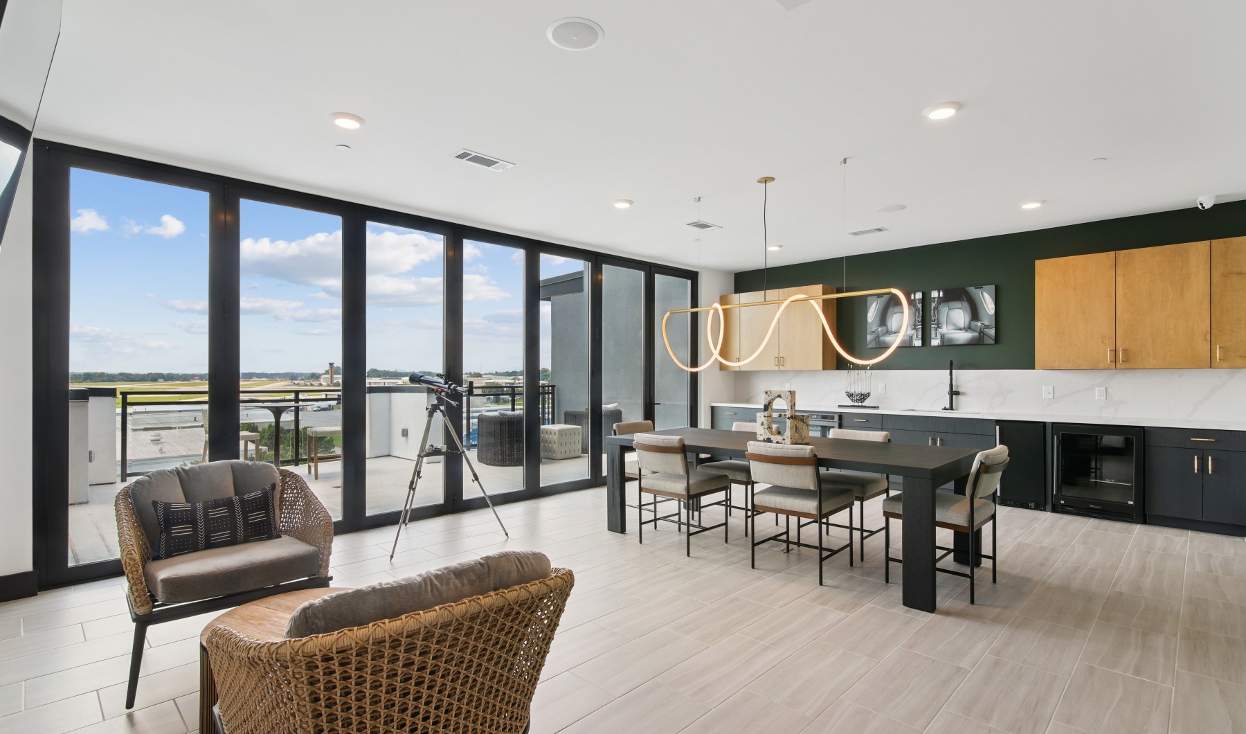 Resident sky club at The Hawkins new apartments in Chamblee, GA	