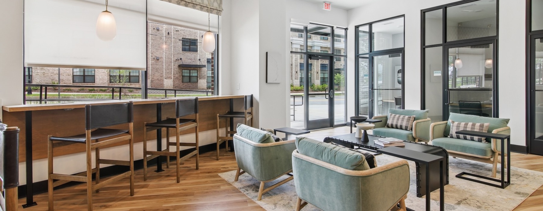 Coworking space at The Hawkins apartments for rent in Chamblee, GA	