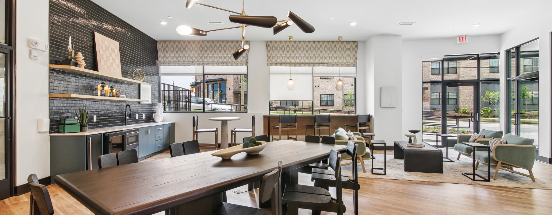 Coworking space at The Hawkins apartments for rent in Chamblee, GA	
