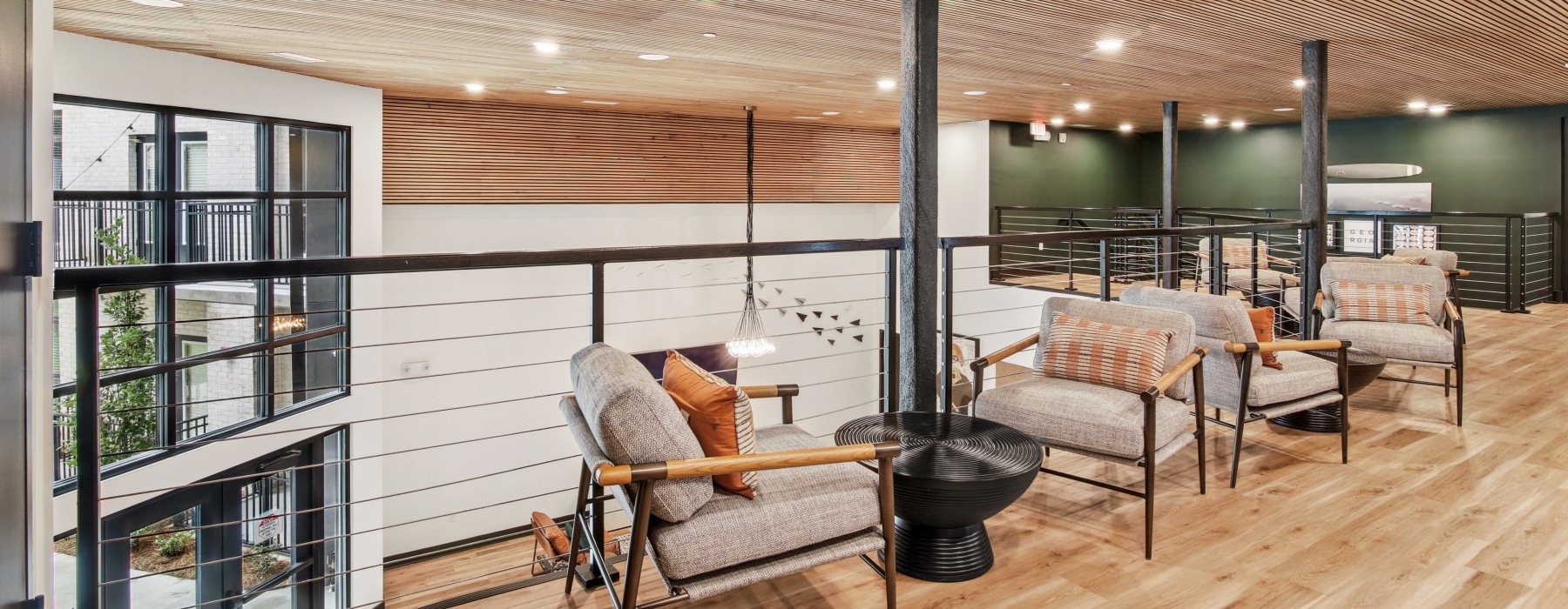 Resident clubhouse at The Hawkins new apartments in Chamblee, GA	